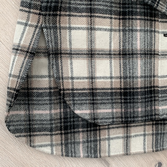 🔥❤️🔥MAJE Gavinima check-print Plaid Wool Blend Shirt Jacket size S🔥❤️🔥 - Picture 11 of 14